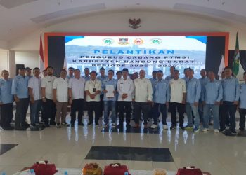 Pengurus PTMSI Resmi Dilantik, Ini Harapan Wabup Bandung Barat