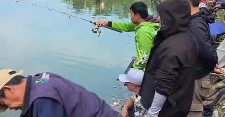 Ribuan Pemancing Serbu Situ Ciburuy KBB Ikuti Mancing Mania